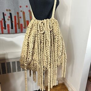 REBECCA TAYLOR floral crochet crossbody bag